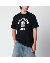 A Bathing Ape - T-Shirt With Logo Print - Lyst
