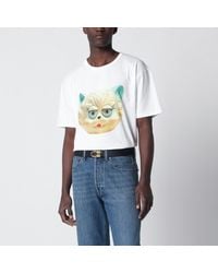 Valentino - T-Shirt With Le Chat De La Maison Print - Lyst