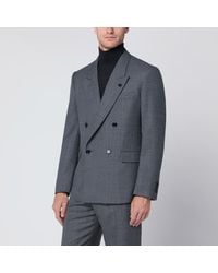 Lardini - Wool Double-Breasted Jacket - Lyst