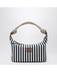 Miu Miu - Cognac Striped Canvas Bag - Lyst