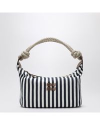 Miu Miu - Cognac Striped Canvas Bag - Lyst