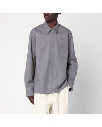 OAMC - Giacca camicia peacemaker grigia - Lyst