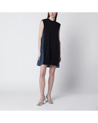 Sacai - Denim Dress And Knit Top - Lyst