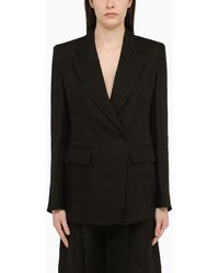 Chloé - Single-breasted Jacket In Ramie - Lyst