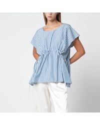 Weekend by Maxmara - Blueette Cotton Poplin Blouse - Lyst