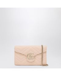 Gucci - Gg Marmont Wallet With Chain - Lyst
