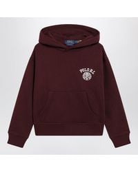 Polo Ralph Lauren - Dark Burgundy The Big-Fit Hoodie - Lyst