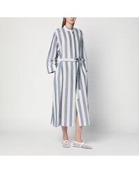 Max Mara - White/ Striped Shirt Dress - Lyst