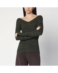 6397 - Double-V Military Sweater - Lyst