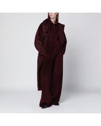 Max Mara - Cherry-colored Alpaca And Wool Coat - Lyst