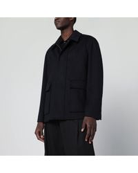 Lardini - Zip-Up Wool Jacket - Lyst