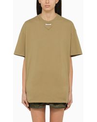 Prada - Olive T-shirt In Cotton Jersey - Lyst