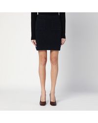 Bottega Veneta - Bouclé Wool Blend Mini Skirt - Lyst