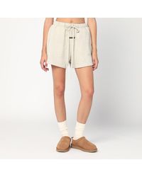 Fear Of God - Short Greige En Mélange De Coton - Lyst