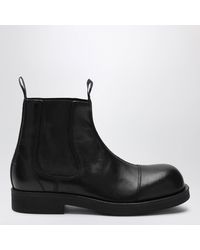 MM6 by Maison Margiela - Leather Chelsea Biker Boots - Lyst