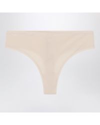 Skims - Sandfarbener String Aus Stretch-Material - Lyst