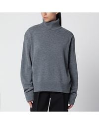 Frankie Shop - Gala Dark Padded Turtleneck Sweater - Lyst