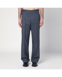 Prada - Mohair And Silk Straight Pants - Lyst