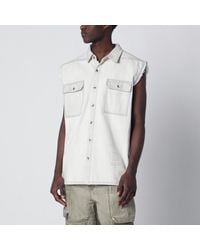 Rick Owens - Vintage-Effect Denim Vest - Lyst