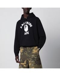A Bathing Ape - Hoodie With Logo Print - Lyst