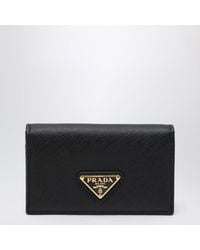 Prada - Saffiano Leather Card Case - Lyst