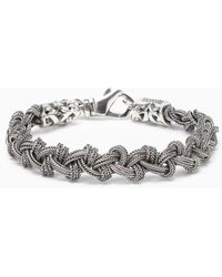 Emanuele Bicocchi - 925 Sterling Silver Knot Bracelet - Lyst