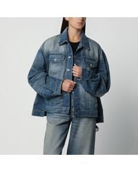 Haikure - Washed-Effect Denim Jacket - Lyst