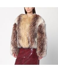 Halfboy - Short/ Faux Fur Coat - Lyst