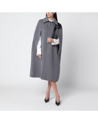 Bottega Veneta - Wool And Cashmere Cape Coat - Lyst