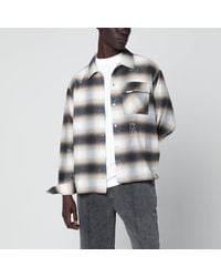 Represent - Milkcolored Flannel Checked Shirt - Lyst