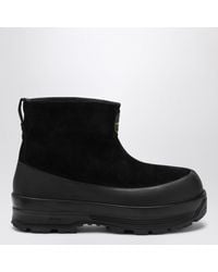 Stone Island - Suede Ankle Boot With Logo - Lyst