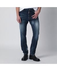 DSquared² - Washed Teddy Jeans With Paint Splatters - Lyst