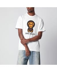 A Bathing Ape - T-Shirt With Baby Milo Print - Lyst