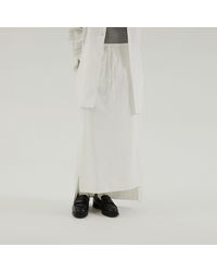 1989 STUDIO - Long Asymmetric Skirt White - Lyst