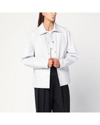 Jil Sander - Cotton Taffeta Jacket With Logo - Lyst