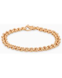 Emanuele Bicocchi - Essential Knots Bracelet In 925 Gold Plated Silver - Lyst