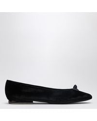 Loro Piana - Primula Ballerinas Aus Schwarzem Samt - Lyst