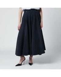 Balenciaga - Maxi Godet Denim Skirt - Lyst