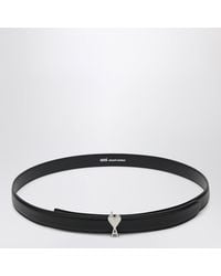 Ami Paris - Cintura Ami De Caur Nera - Lyst