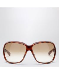 Gucci - Havana Square Sunglasses - Lyst