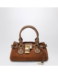 Chloé - Paddington Suede Calf Leather Bag - Lyst