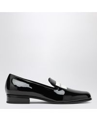 Givenchy - Mocassini tux neri in pelle verniciata - Lyst