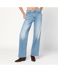 Mother - Jeans the spinner zip sneak blu chiaro - Lyst