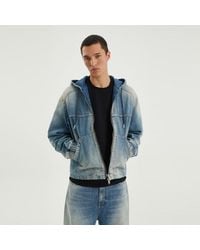 1989 STUDIO - Denim Zip Hoodie - Lyst