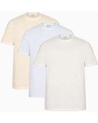 Maison Margiela - Cotton T-shirt Tri-pack - Lyst