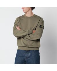 Stone Island - Military Cotton Crew-Neck Sweatshirt - Lyst