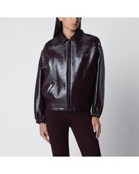 Courreges - Burnt Vinyl Bomber Jacket - Lyst