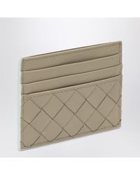 Bottega Veneta - Intrecciato Credit Card Case Ecrù/glacier Blue - Lyst