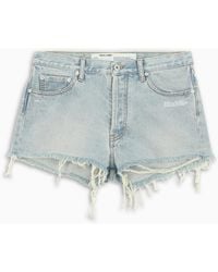 womens white denim shorts uk