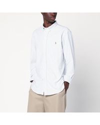 Polo Ralph Lauren - Camicia oxford azzurra/bianca a righe slim-fit - Lyst